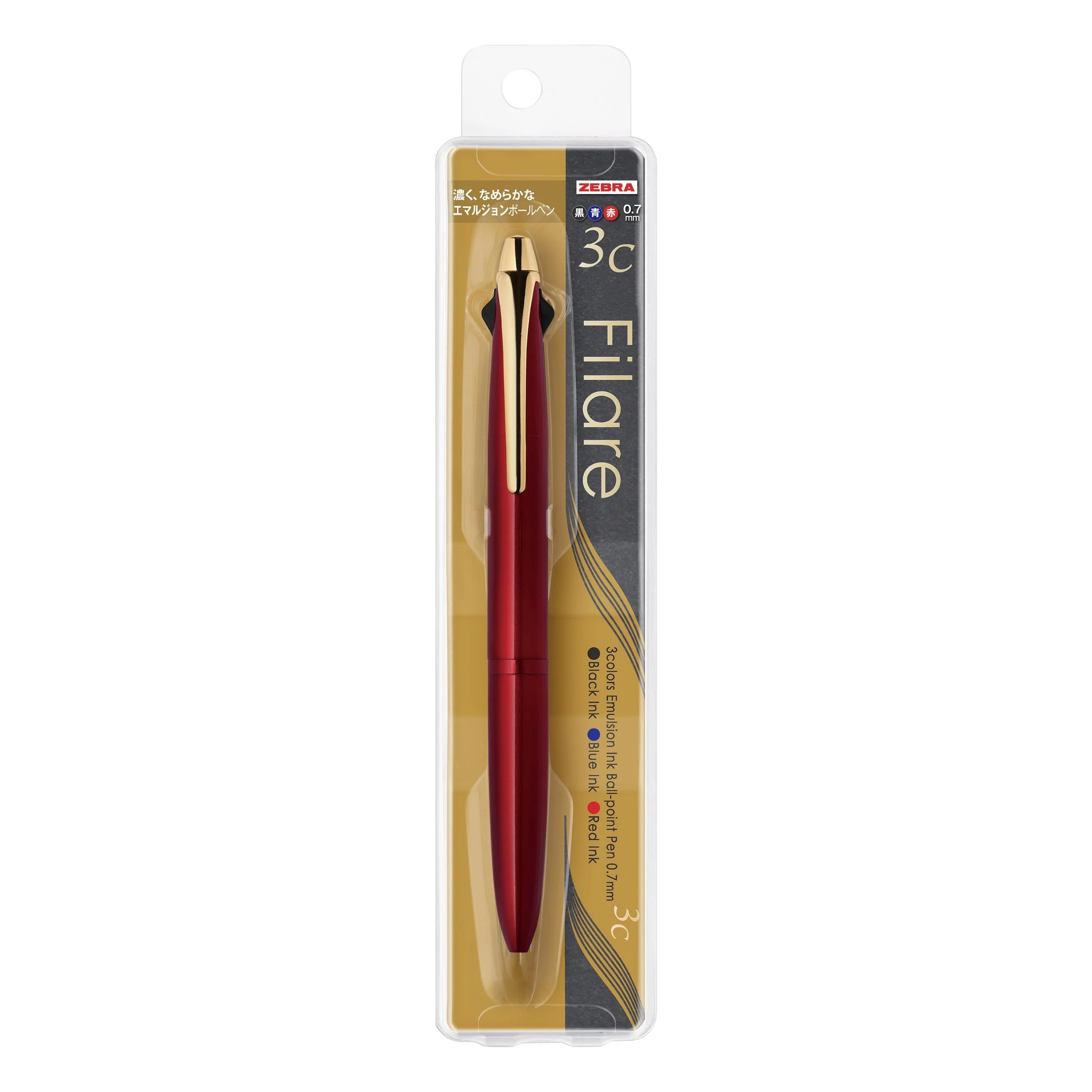 Zebra Filare 3C Multi Pen 0.7 - Red - Image 2