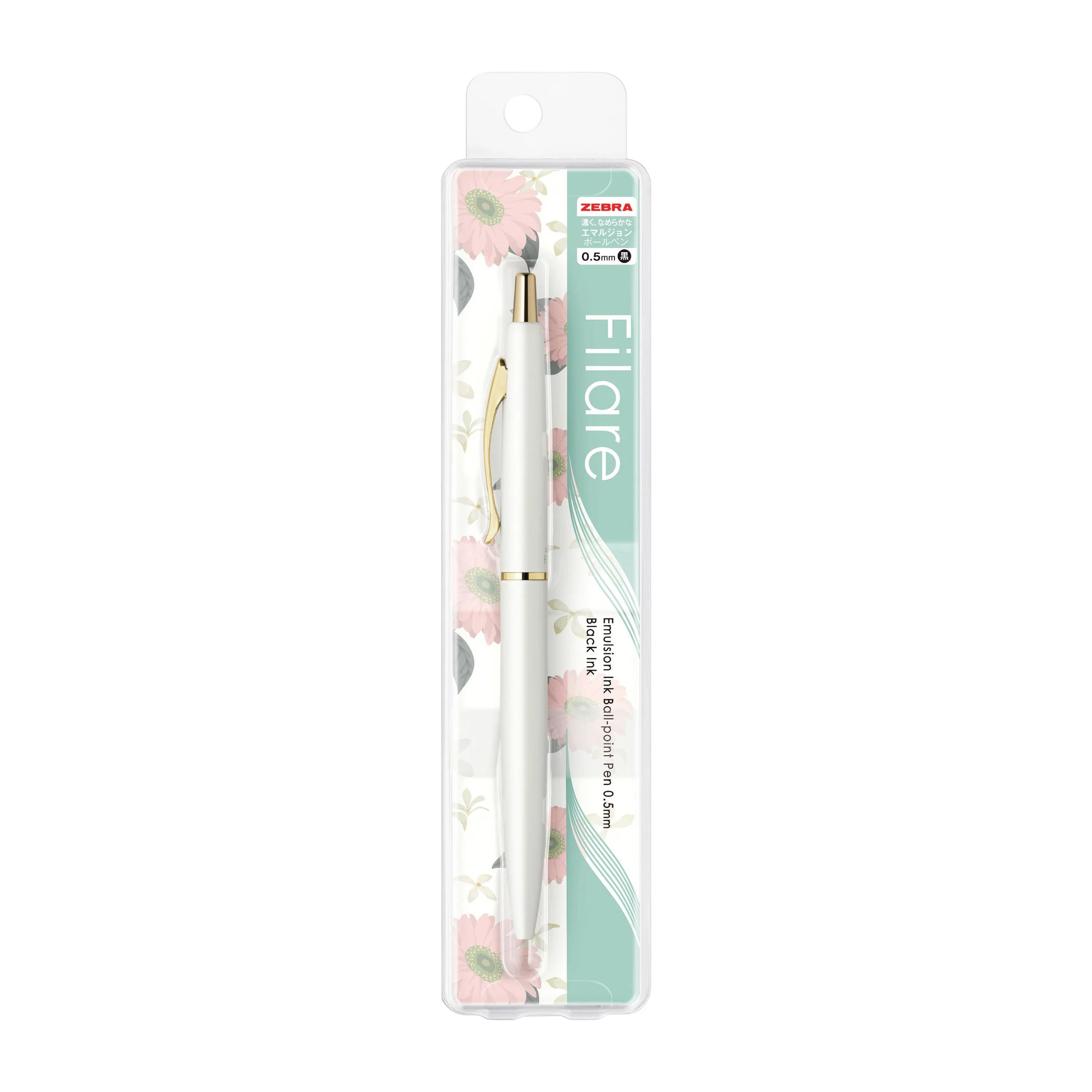 Zebra Filare ef Emulsion Ballpoint Pen 0.5 - White - Image 2
