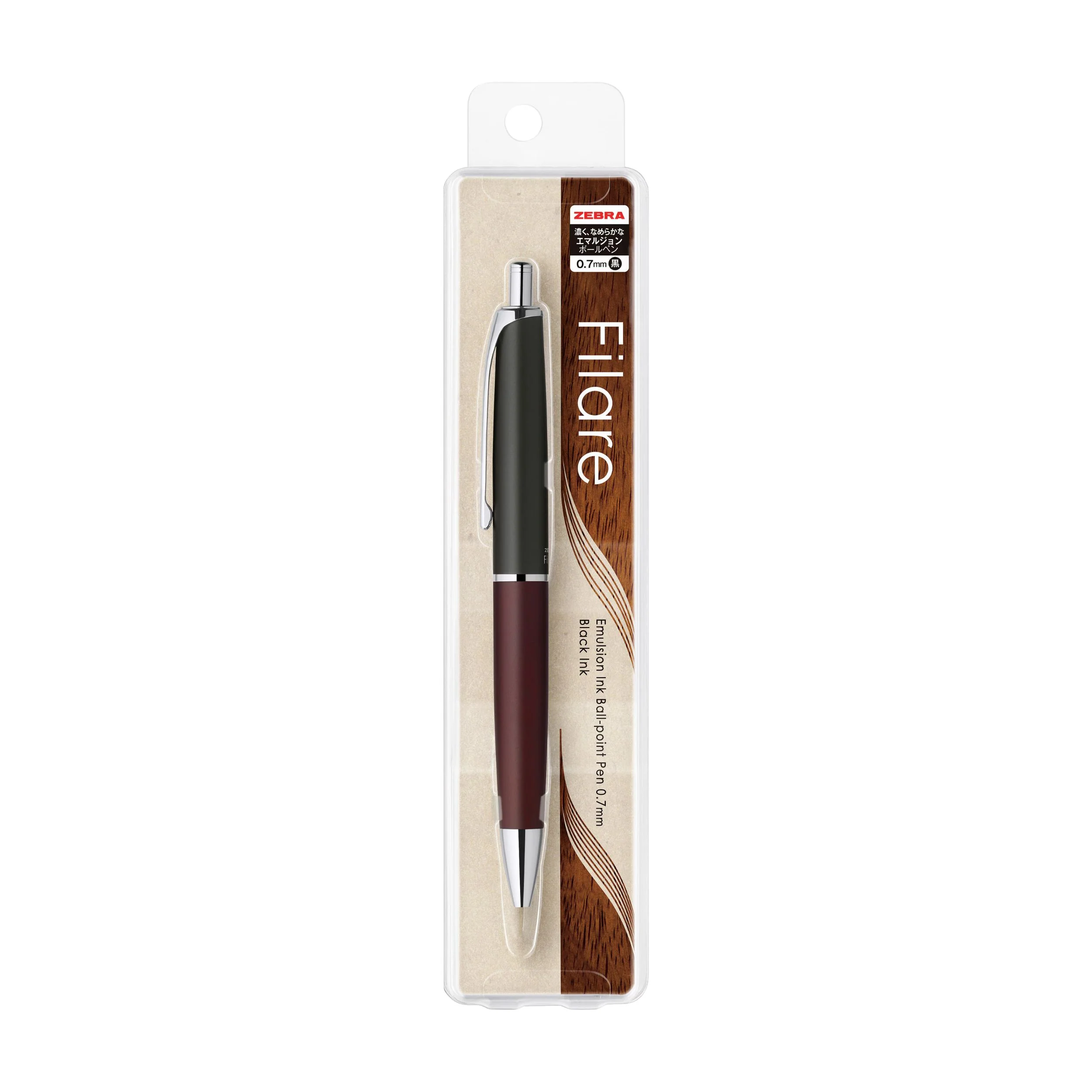 Zebra Filare Wood Ballpoint Pen - Wood Black - Image 2