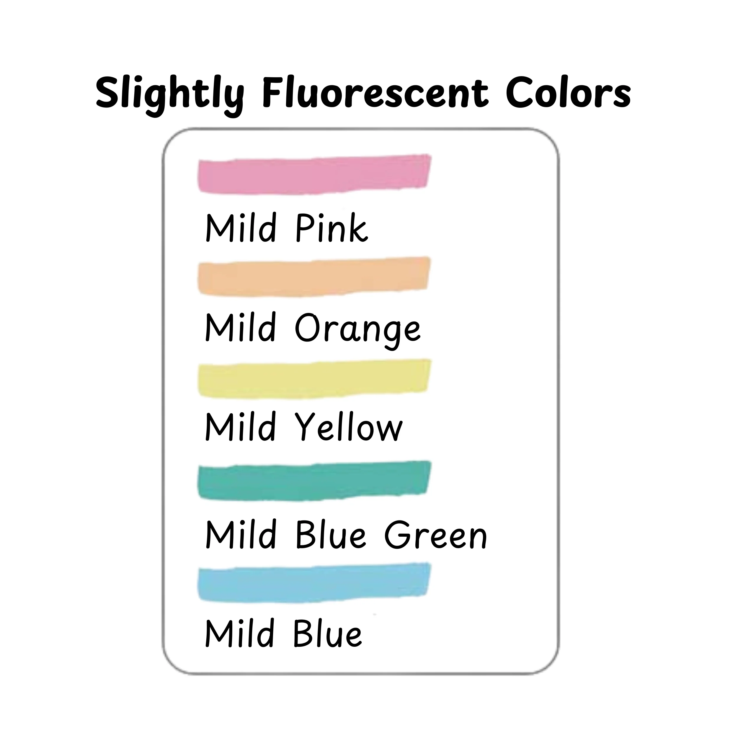 Zebra Mildliner - Slightly Fluorescent - 5 x Double Sided Highlighter Set - Image 3