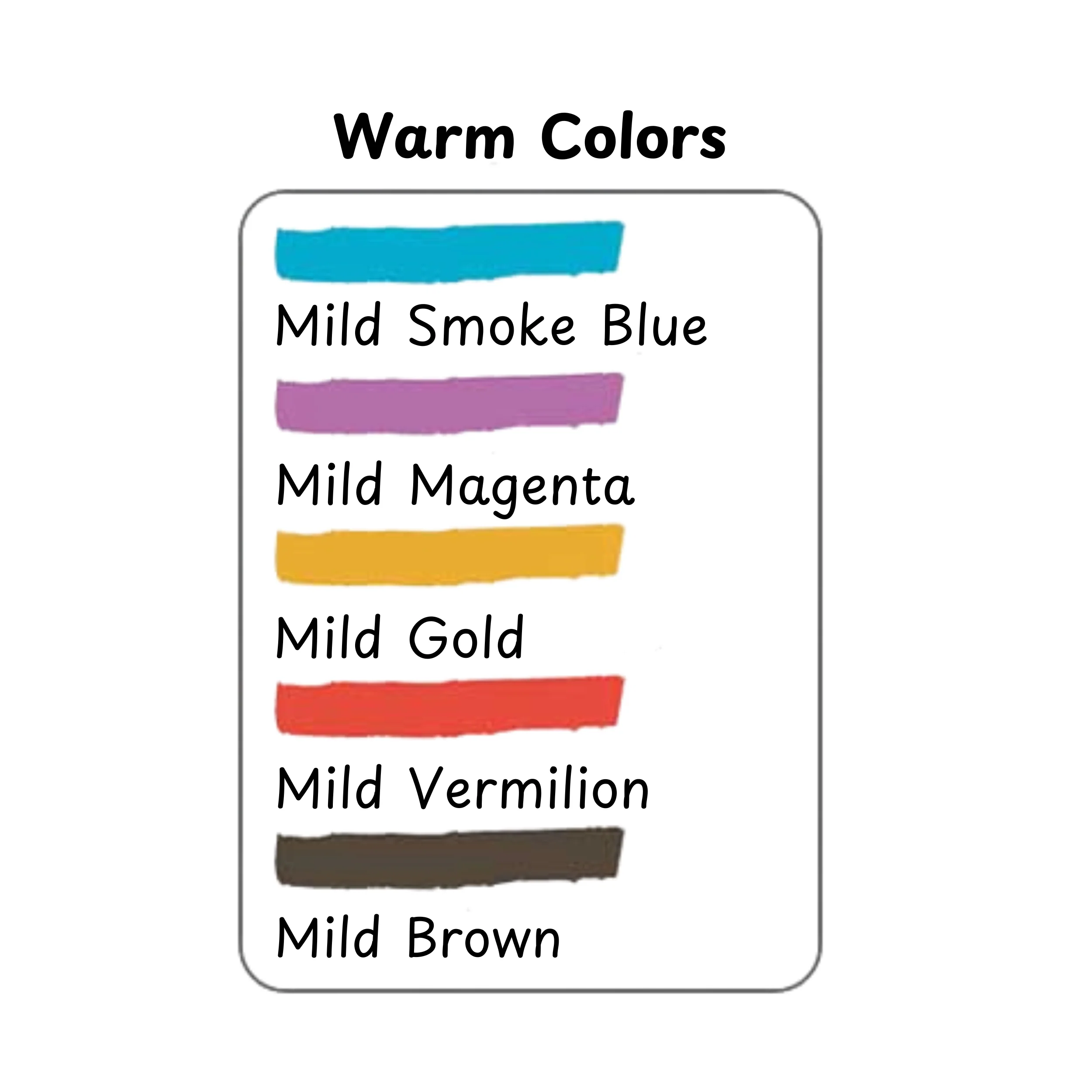Zebra Mildliner - Warm - 5 x Double Sided Highlighter Set - Image 3