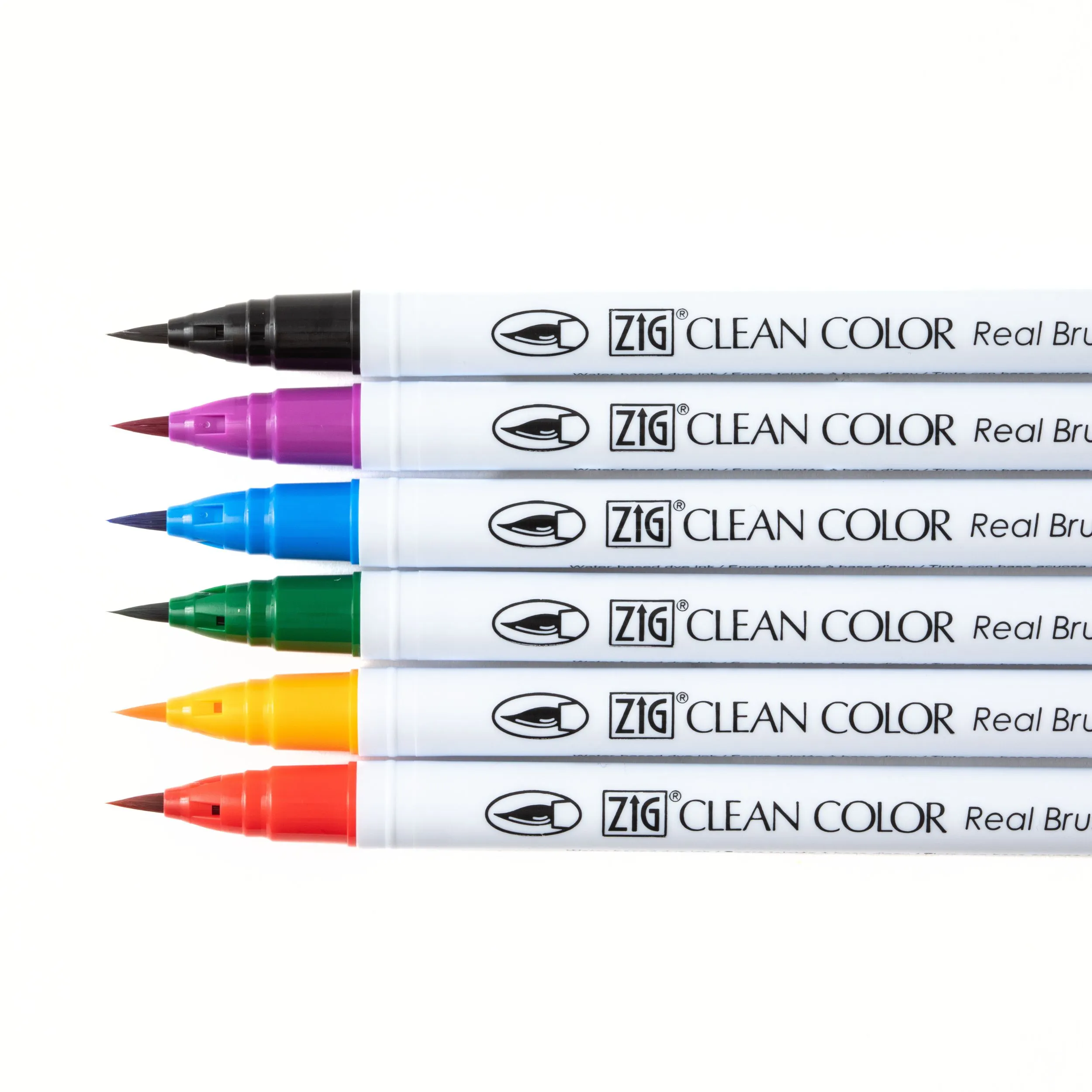 ZIG Real Brush - 6 Colors Set (6VA) - Image 3